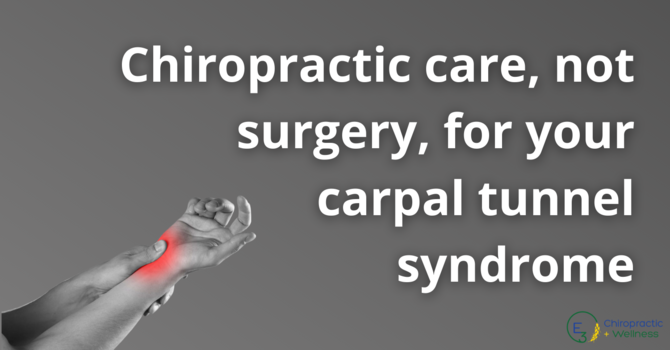 Chiropractic Care, Not Surgery, For Your Carpal Tunnel Syndrome  image
